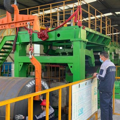 ПЛК-управляемая стальная катушка разворачивает и режет на длину высокая производительность